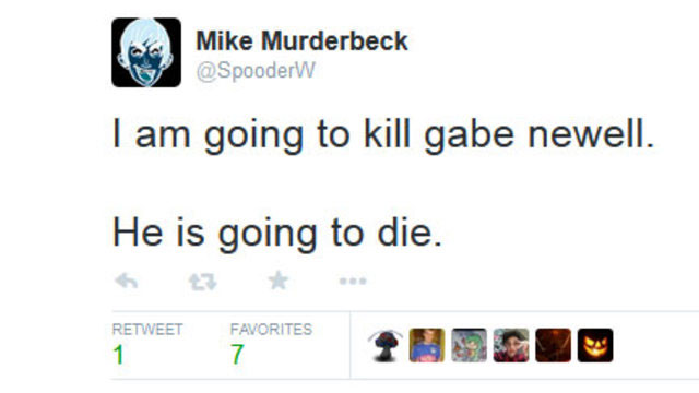 mike murderbeck twitter kill gabe newell