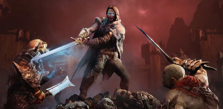 shadow of mordor talion orcs sword